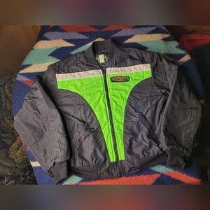 Arctic Cat Racing Jacket Mens Small Arcticwear Insulated Snowmobile Neon Green